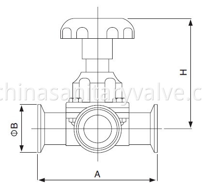 sanitary-three-way-diaphragm-valve-kaysen